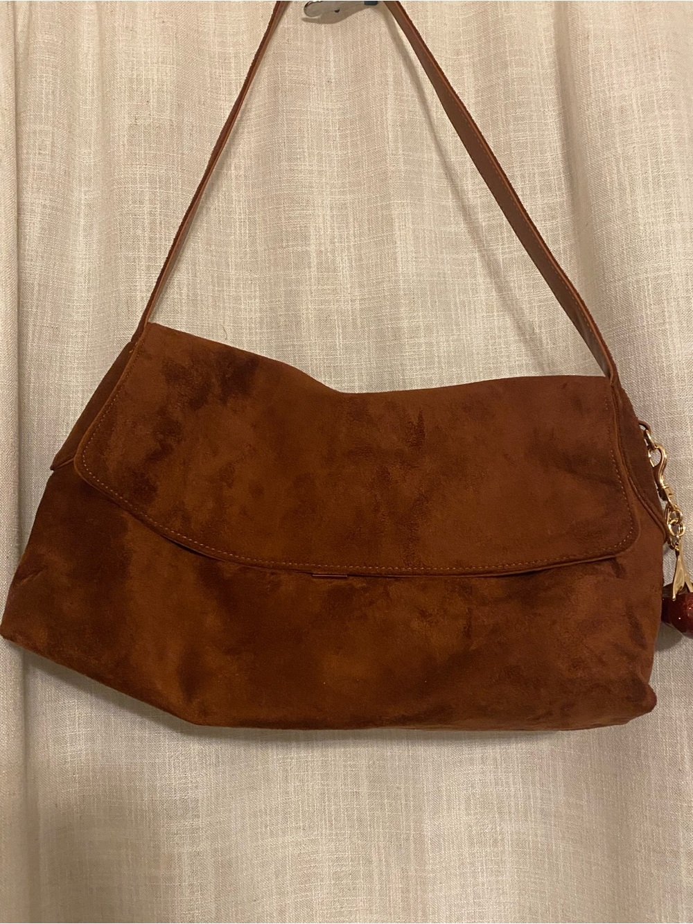 Faux Suede Slouchy Handbag - Picture 3 of 7